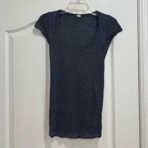 Striped Black and White Women's Top